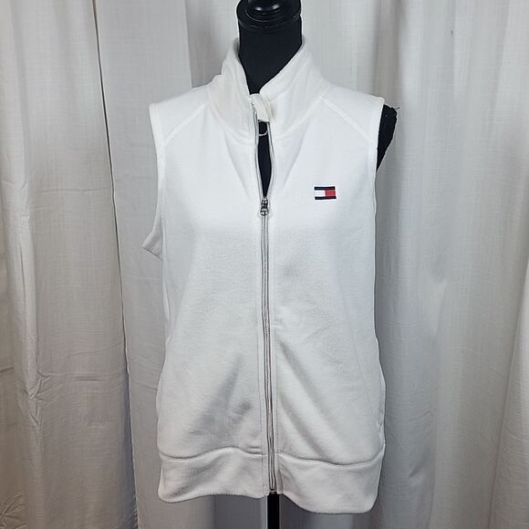 Tommy Hilfiger Sport White Fleece Vest - Picture 7 of 15